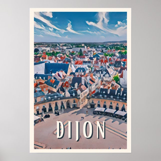 Affiche Dijon Photo Vintage  Poster (Front)