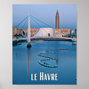 Affiche Le Havre Photo Vintage Poster