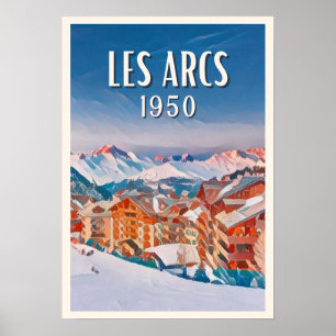 Affiche Les Arcs 1950 Station de ski  Poster