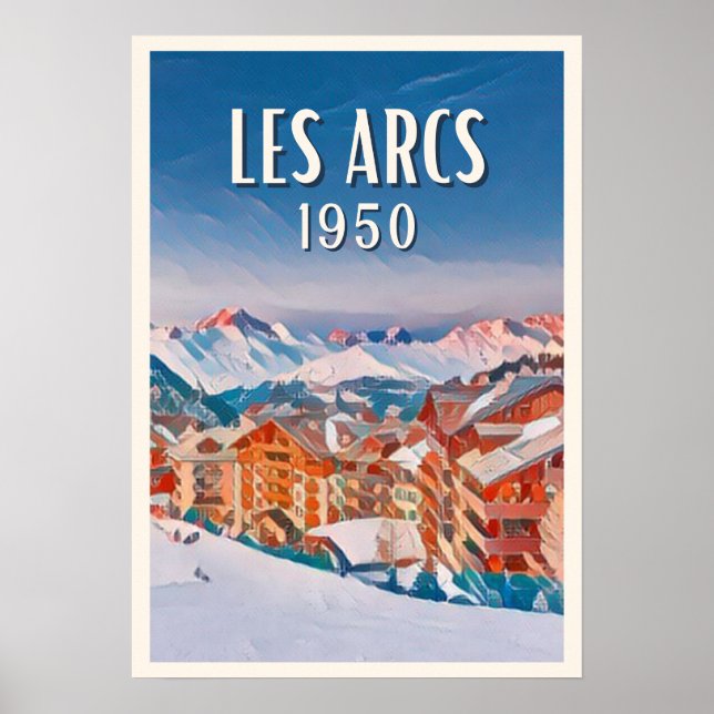 Affiche Les Arcs 1950 Station de ski  Poster (Front)