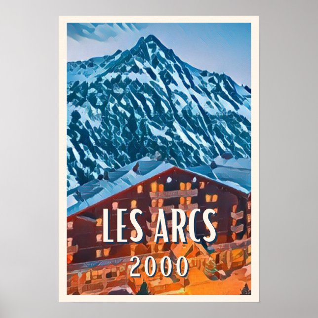 Affiche Les Arcs 2000 Station de ski  Poster (Front)