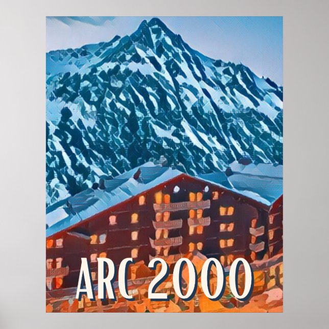Affiche Les Arcs 2000 Station de ski  Poster (Front)