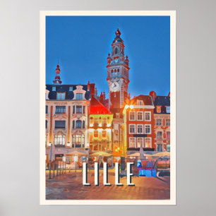 Affiche Lille Photo Vintage  Poster