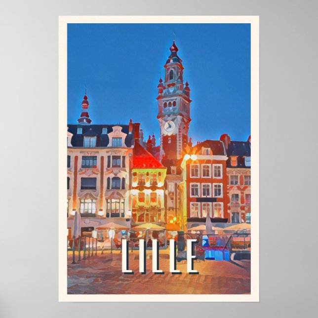 Affiche Lille Photo Vintage  Poster (Front)