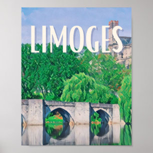 Affiche Limoges Photo Vintage  Poster
