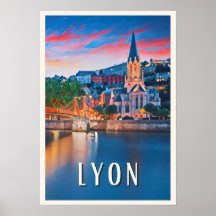 Affiche Lyon Photo Vintage