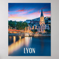 Affiche Lyon Photo Vintage