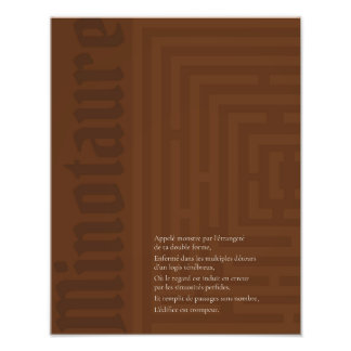 Affiche Minotaure Photo Print