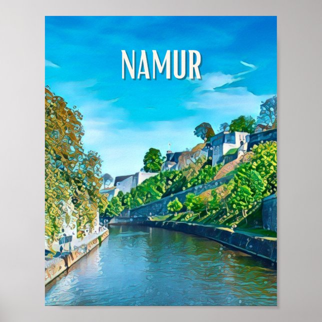 Affiche Namur Belgique Photo Vintage  Poster (Front)