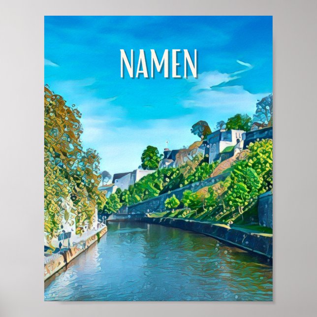 Affiche Namur Belgique Photo Vintage Poster (Front)