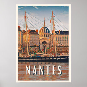 Affiche Nantes Photo Vintage  Poster