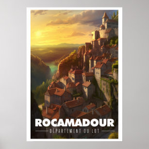 Affiche Rocamadour - France - Département du Lot - Poster