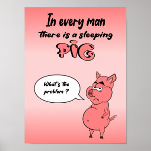 Affiche Ronchon le cochon Poster