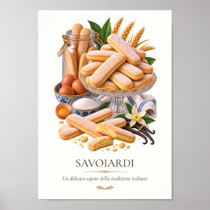 Affiche Savoiardi – Vintage Italian Dessert Poster