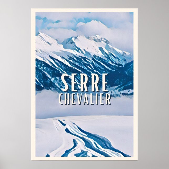 Affiche Serre Chevalier Station de ski Poster (Front)