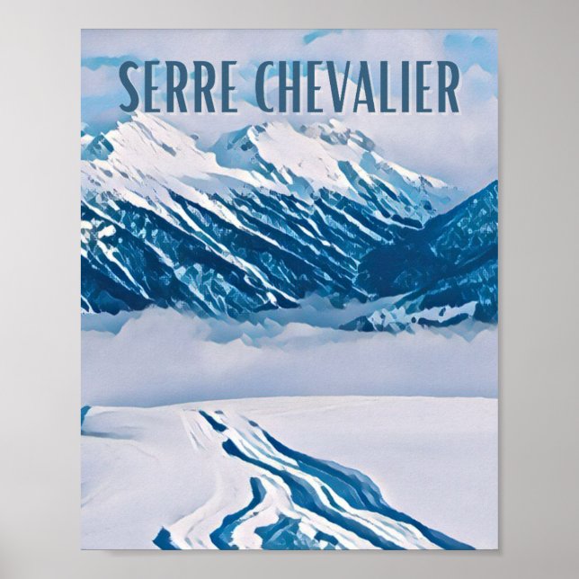 Affiche Serre Chevalier Station de ski Poster (Front)