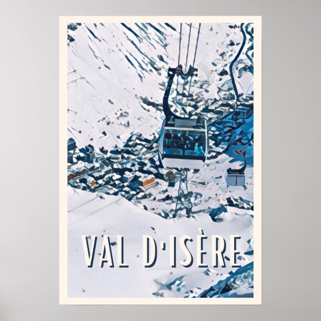 Affiche Val d'Isère Station de ski  Poster (Front)