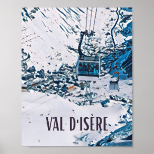 Affiche Val d'Isère Station de ski  Poster