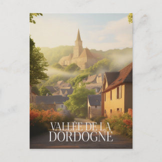 Affiche - Vallée de la dordogne - 24 - illustratio Postcard