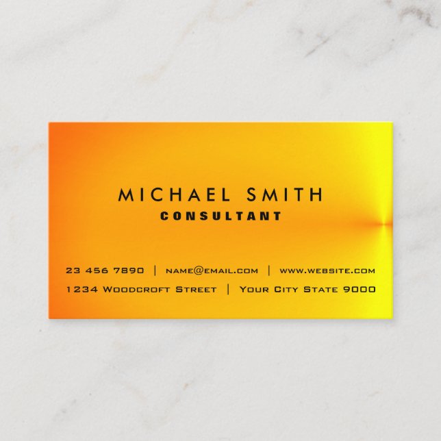 Affiliate Marketing Consulting Golden Marble Business Card (Front)