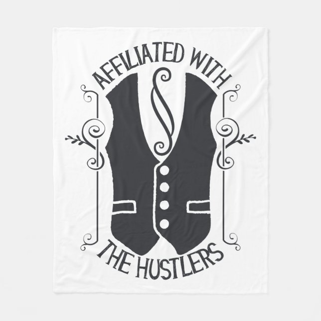 Affiliated With The Hustlers Fleece Blanket (Front)