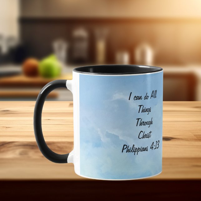 Affirm/Scripture Philippians 4:13 Original Art Mug (Creator Uploaded)