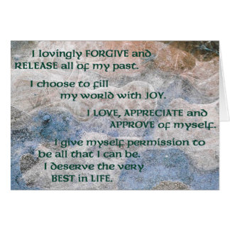 Affirmation Card for the Healing of Cancer