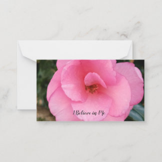 Affirmation card on a notecard.