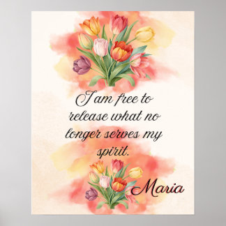 Affirmation Faith: I Am Free To Release  Poster