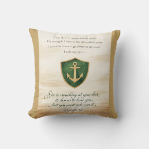 Affirmation for Anger - Calmness Bible Verse Cushion