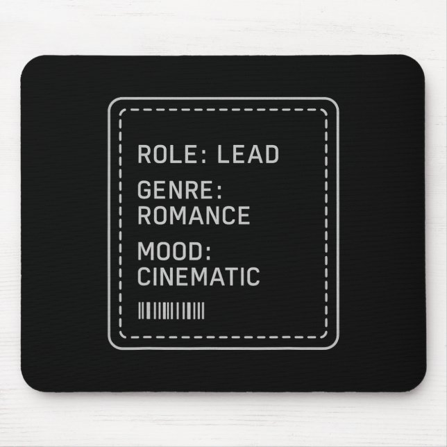 Affirmation Mental Health Main Role Main Character Mouse Mat (Front)
