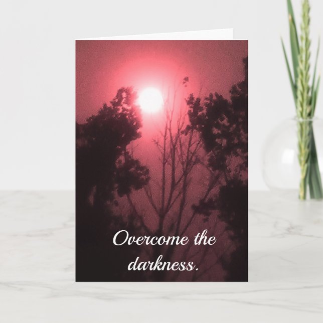 Affirmation Moon Thank You Card (Front)