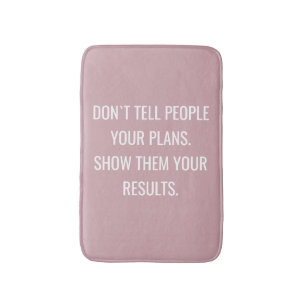 Affirmation Motivational Interior Home Glitter Bath Mat