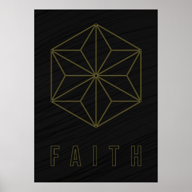 Affirmation poster to motivate you to have faith  (Front)