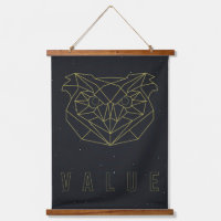 Affirmation poster. yellow origami owl. value post