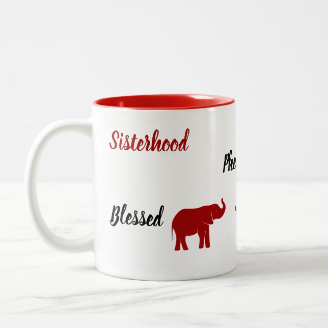 Affirmation Two-Tone Elephant Mug (Left)