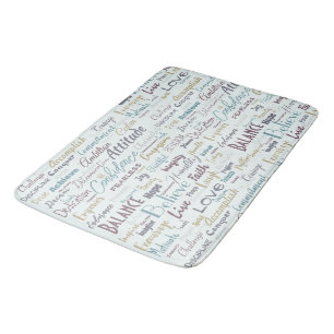 Affirmations   bath mat