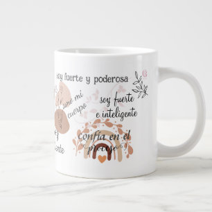 Affirmations coffee mug spanish
