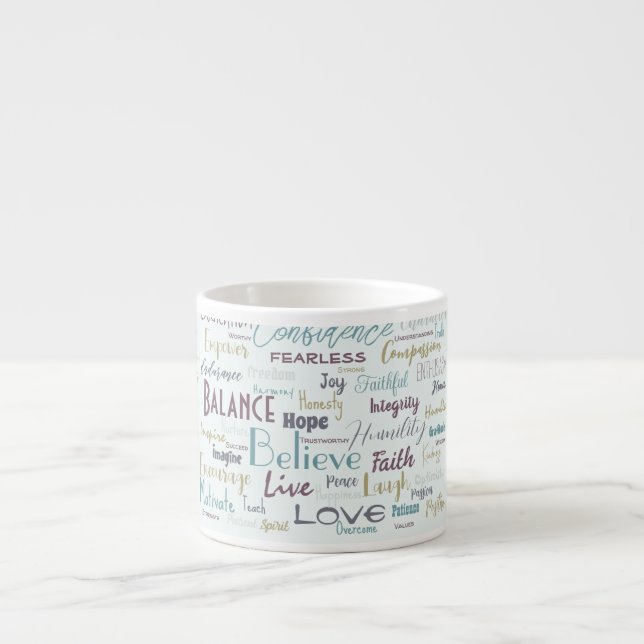 Affirmations   espresso cup (Front)