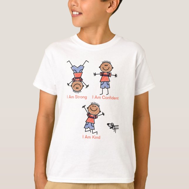 Affirmations for black boys T-Shirt (Front)