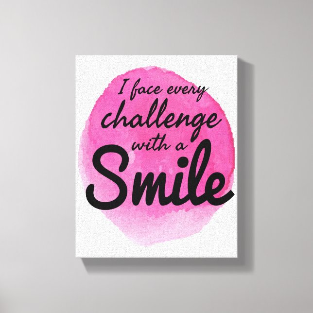 affirmations for self love and self acceptance canvas print (Front)