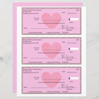 Affirmations Manifest Blank Checks 