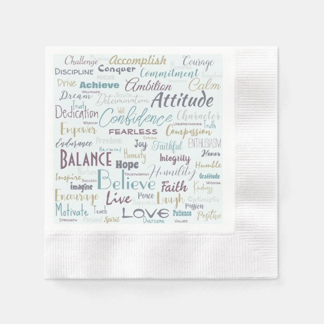 Affirmations   napkin (Front)
