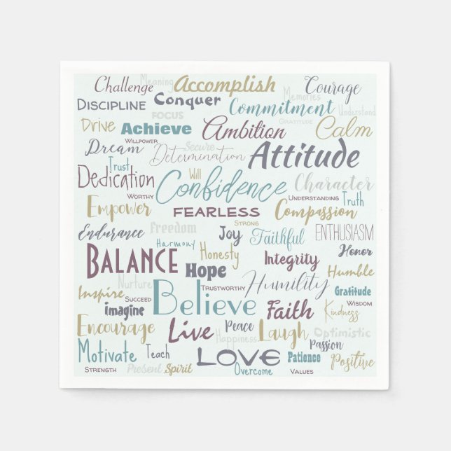 Affirmations   napkin (Front)