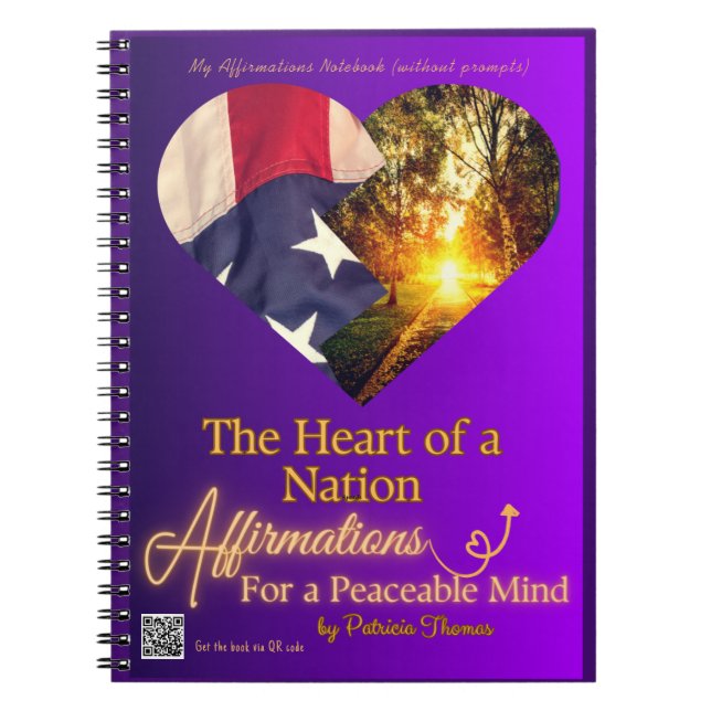 Affirmations Notebook to accompany the book (Front)