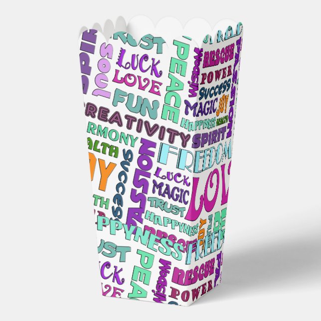 Affirmations of Life - positive words 2 Favour Box (Back)