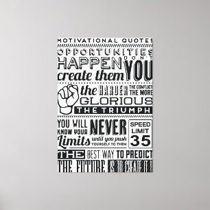 Affirmations Quotes Canvas Print