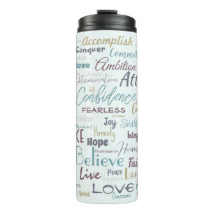 Affirmations thermal tumbler