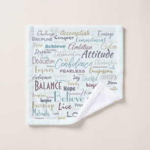 Affirmations   wash cloth