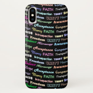 Affirmative Words iPhone X Case